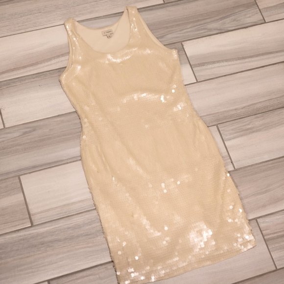 Champagne Cremieux Sequin Dress - Picture 1 of 6